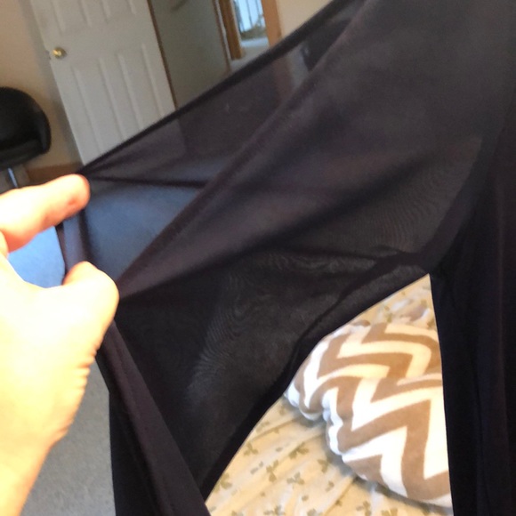 NWT midnight blue blouse sz S - Picture 5 of 5